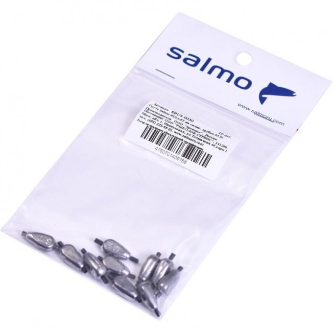 Груза SALMO Bullet на силиконовой трубке 03.0г 10шт SBUS-0030