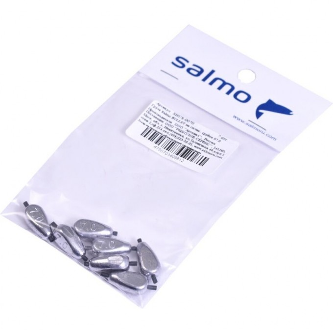 Груза SALMO Bullet на силиконовой трубке 07.0 7Шт SBUS-0070