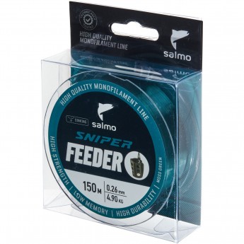 Леска монофильная SALMO SNIPER FEEDER MOSS GREEN 150/026